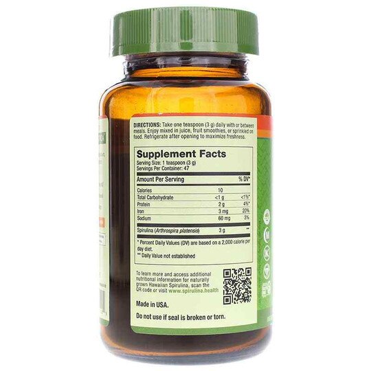 Pure Hawaiian Spirulina Powder, NXH